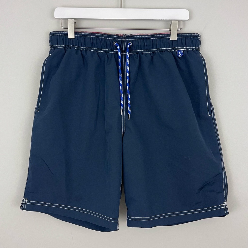 Lands End Dark Blue Swim Trunks